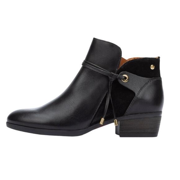 Pikolinos Womens Daroca Ankle Booties EU 39 US 8.5 Black Leather NIB - Picture 2 of 13